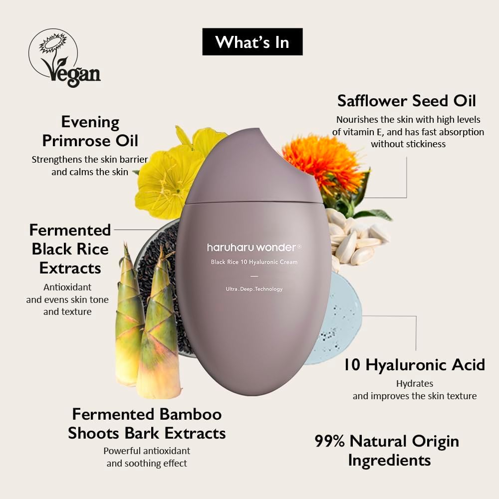 Haruharu Wonder Black Rice 10 Hyaluronic Cream (50ml)
