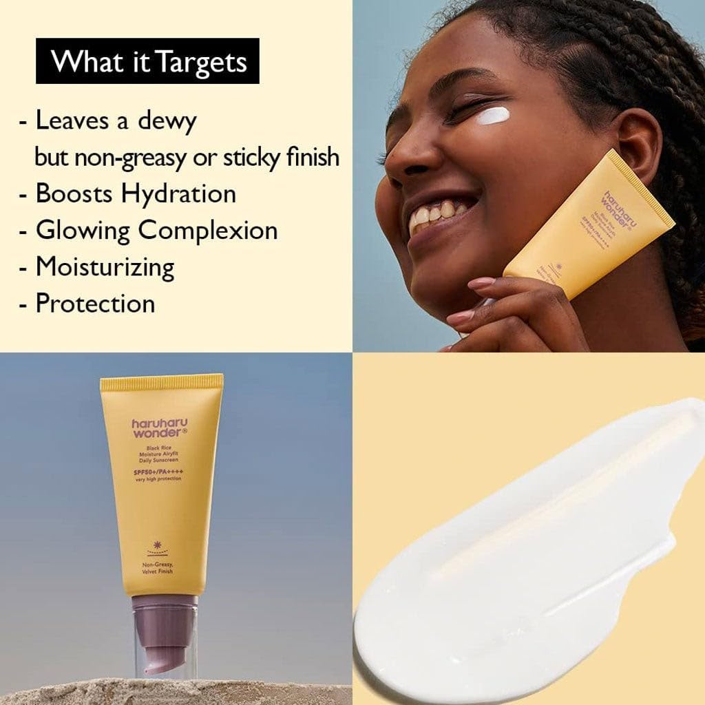 Haruharu Wonder Black Rice Moisture Airyfit Daily Sunscreen SPF50+