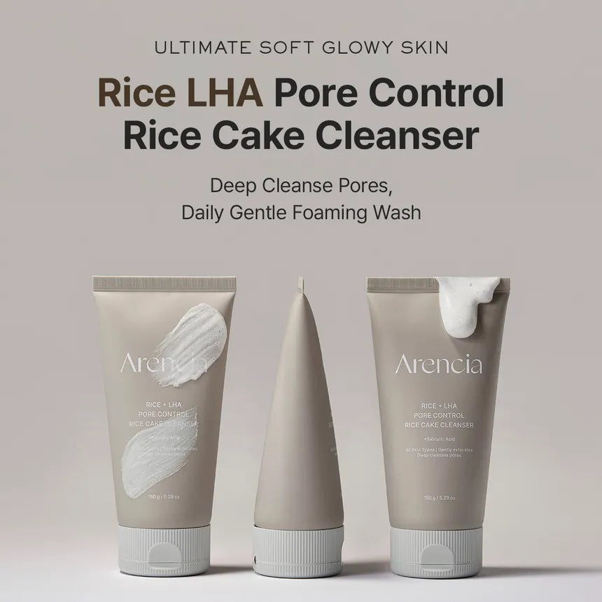 Arencia - Rice + LHA Pore Control Rice Cake Cleanser (150g)