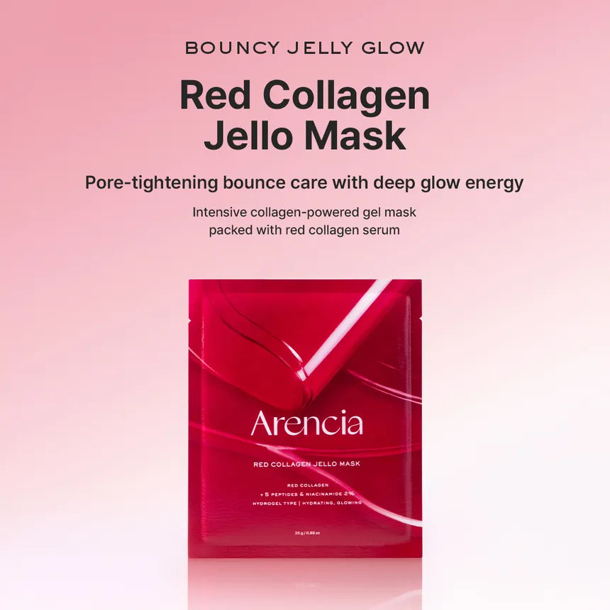 Arencia - Red Collagen Jello Mask Set 25g x 4 sheets
