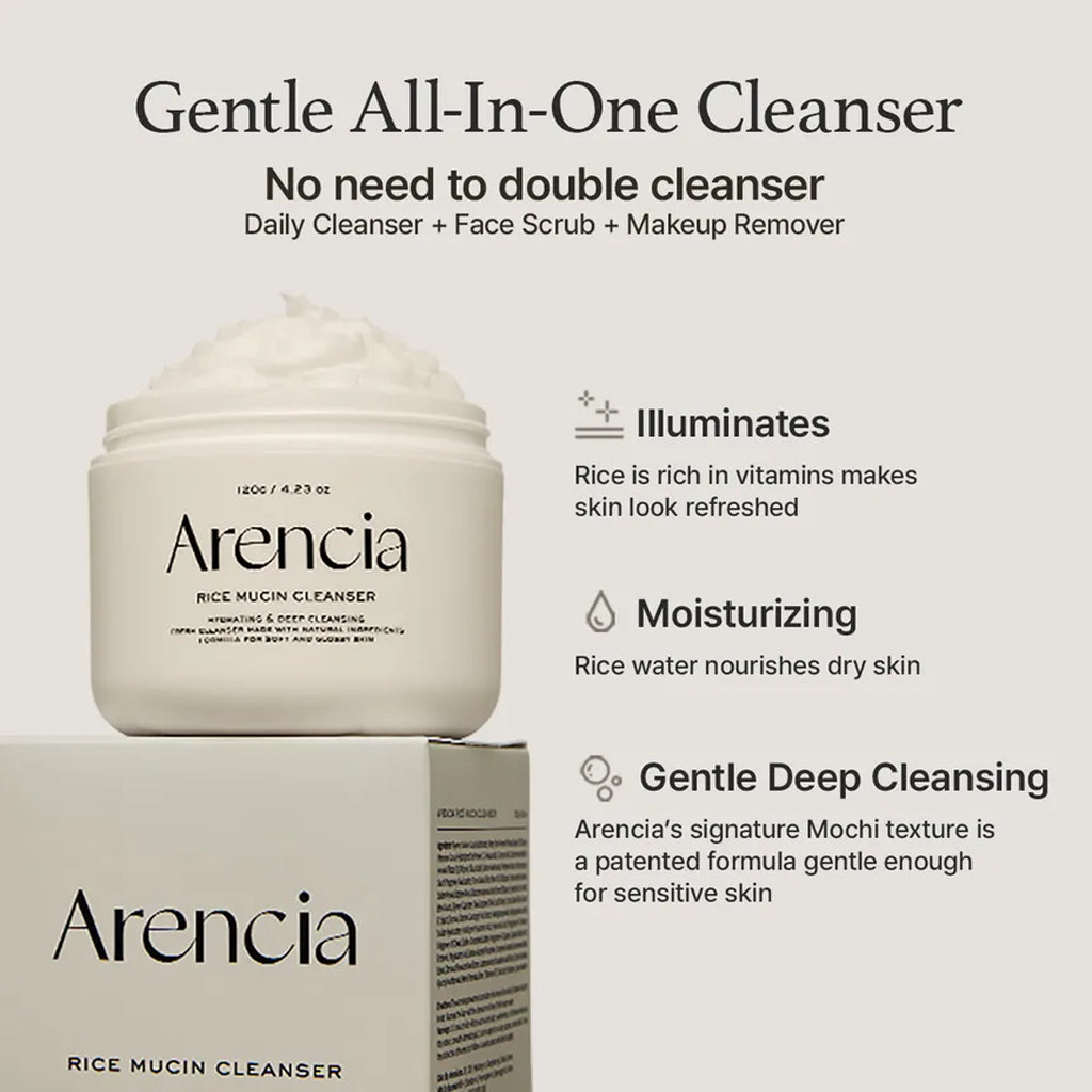 Arencia - Rice Mucin Cleanser (120g)